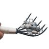 1PC Sturdy Compact Claw Rake with Mesh Net 5-Tine Clamming Claws Long Handled for Shell Clam Digger 15 Inch Hand Rake