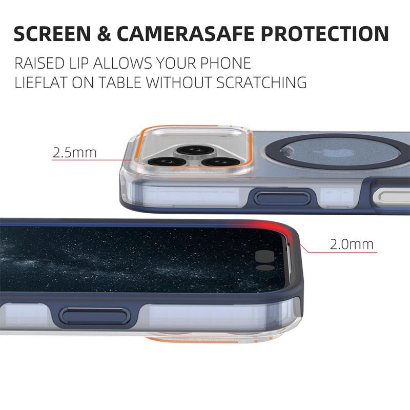 Luxury Magnetic Stand Two-Layer Protection Phone Case For iPhone 17 16 15 11 12 13 14 Pro Max For Magsafe Metal Ring Holder Cover