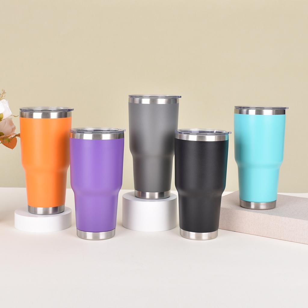 Steel Spray Car Mug Outdoor Portable Big Cap Thermos Cup Big Cap Accompanying Ice Bully Drinking Cup Durable Durable Useful