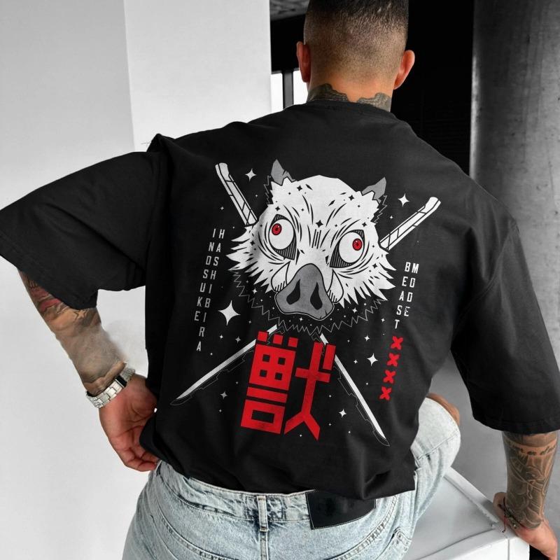 

Ghost Slayer Cosplay Anime Manga Tshirt for Men in Spring and Summer Casual Tshirt Suitable for Both Men and Women S