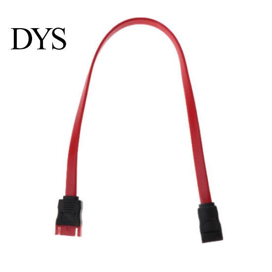 Red SATA 7 Pin Male to Female Extension Cable Cord for HDD Hard Drive