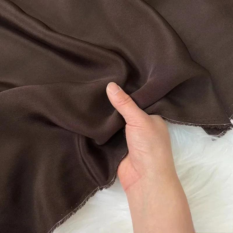 Einfarbig 100% Maulbeerseide 30 Momme Schwerer Seidenkrepp de Chine Stoff Seiden Schwerer Krepp Stoff für Bekleidung Kleider Hosen