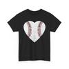 Baseball Shirt, Baseball Ball Heart Sports Lovers Women Men T Shirt