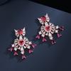 9 Long Water Drop Zircon Earrings European Style Luxury Dinner Earrings Earrings