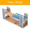 Pont de Piste de Train en Bois & Pièces de Course Accessoires de Chemin de Fer Jouets Éducatifs de Construction pour Enfants