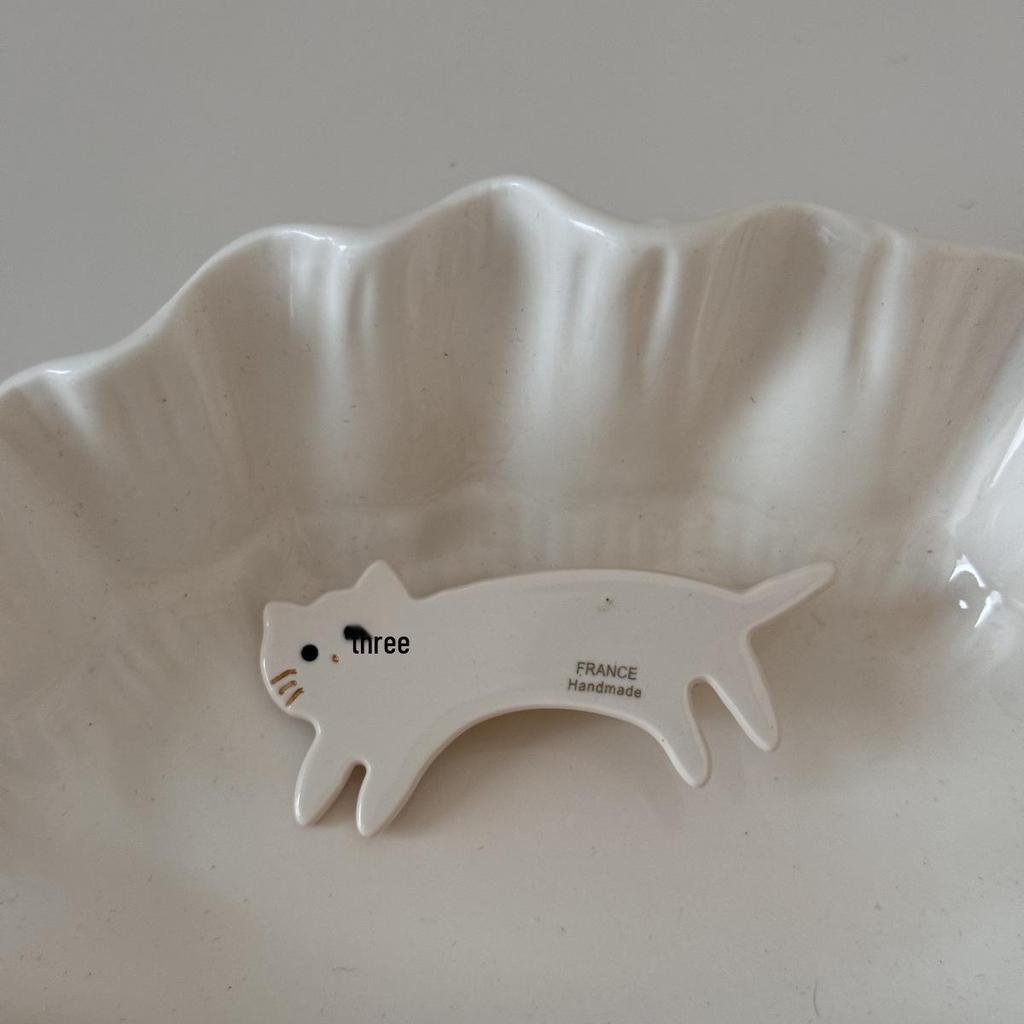 Vinegar Acid Texture Short-Legged Cat Hair Clip - Cute Duckbill Side Clip for Bangs