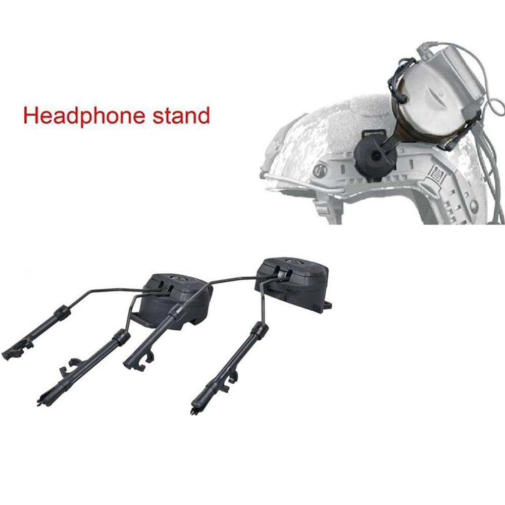 Pair Tactical Military Headset Helmet Adapter Left & Right Side ARC Rail Adapter