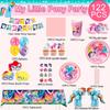 Birthday Party Supplies,164pcs Party Decorations&Tableware Set- Balloons Cake Toppers Table Cloth Plates Napkins Etc Party Supplies
