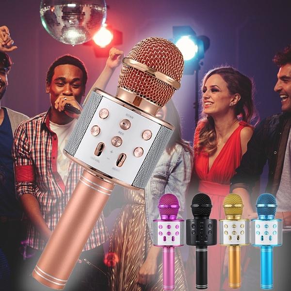 MICROFONO PER KARAOKE WIRELESS ALTOPARLANTE BLUETOOTH FM RADIO Q-L838