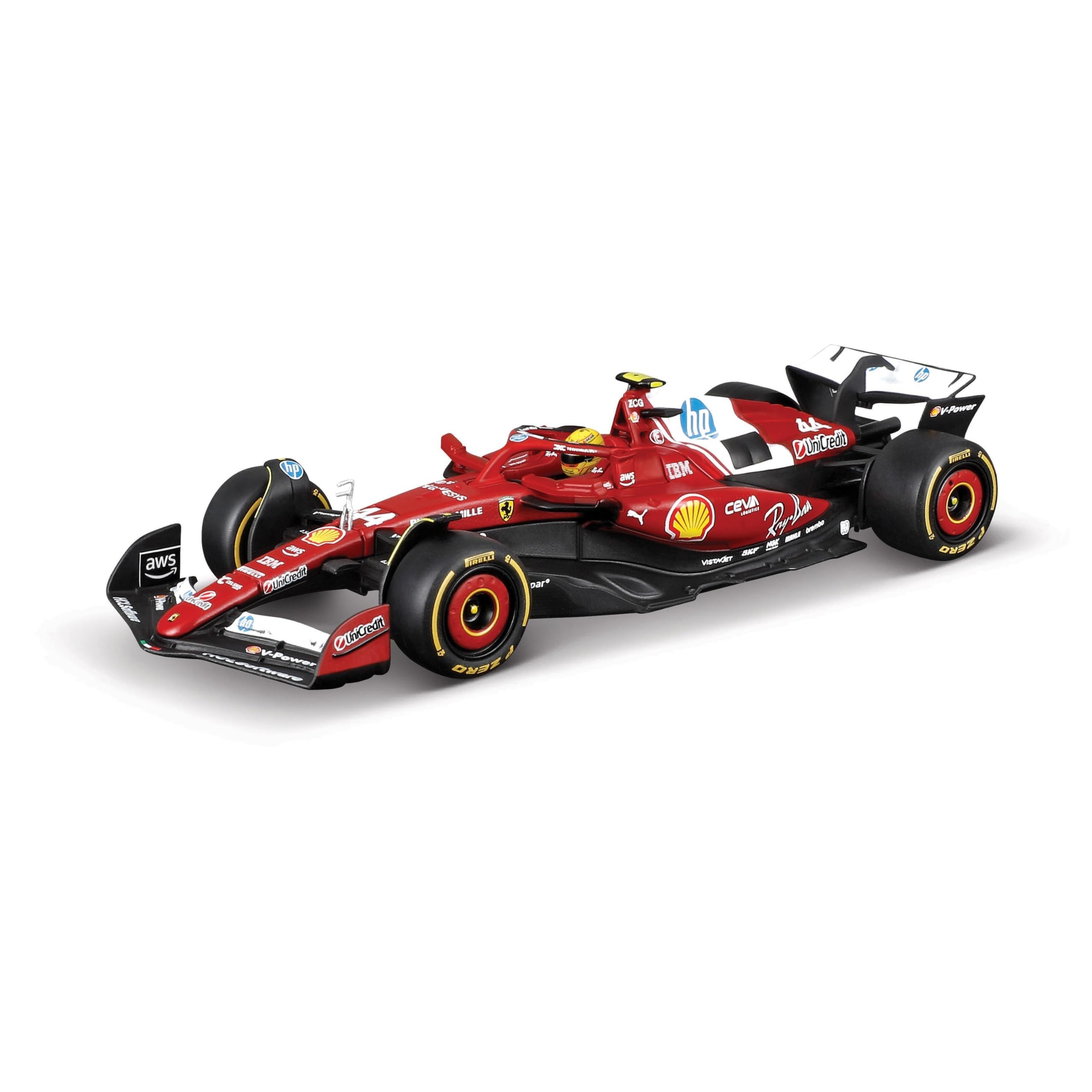 

Bburago 2025 Модель Серия Signature F1 Scuderia Ferrari Льюис Хэмилтон 2025 Сезонный Автомобиль Гонночный Спортивный Автомобиль Миниатюрная Литая Модель Готовый Продукт 1/43
