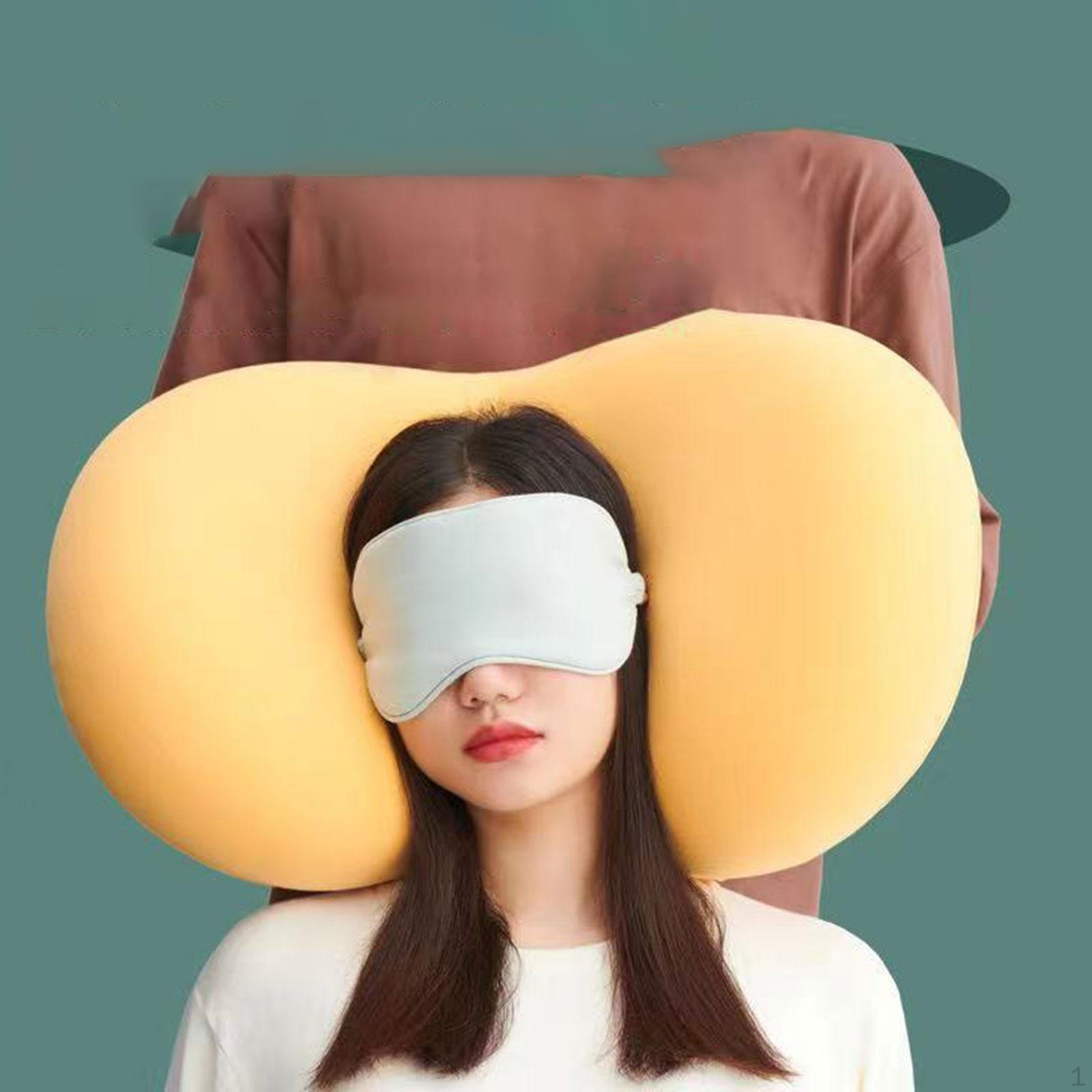 Подушка для шеи Cat Belly Memory Foam для сна на боку и спине оранжевый 2454₽