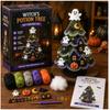 Handmade Christmas Party Crochet Decoration Festival Tabletop Christmas Tree Ornament  for Beginner