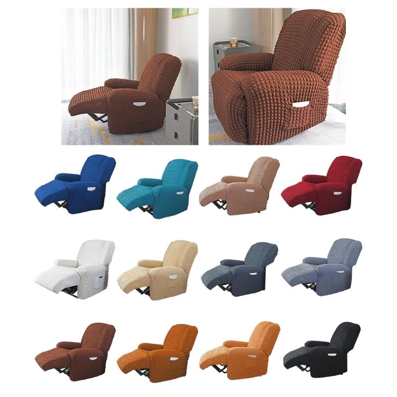 Elegant Elastic Bubble Grid Tub Single Armchair Cover with Armrests, Soft and Comfortable Single Seats Sofa Cover for Relaxation