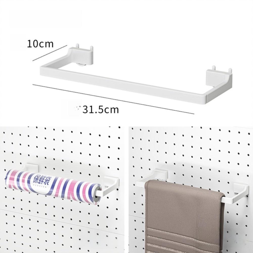 Pegboard Wall Cabinet Organizer Perforation-Free Storage Box Door Storage Board Plastic Kitchen Cabinet Refrigerator