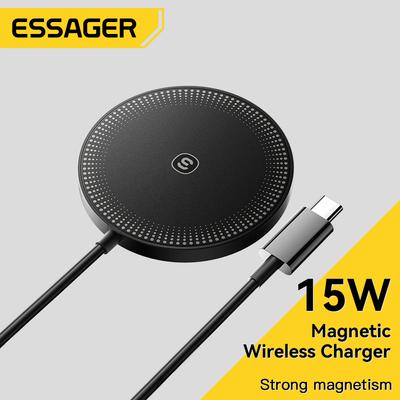 Essager 15w Magnetyczne ładowarki bezprzewodowe Szybki kabel ładujący typu C do iPhone'a 14 13 12 Pro Max Qi Ładowarka bezprzewodowa Ładowarki do telefonów