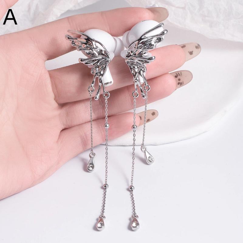 1 Pairs   Ear Clips For Earphone Star Butterfly Shape Decorative Headphone Clip For Wireless Headphones