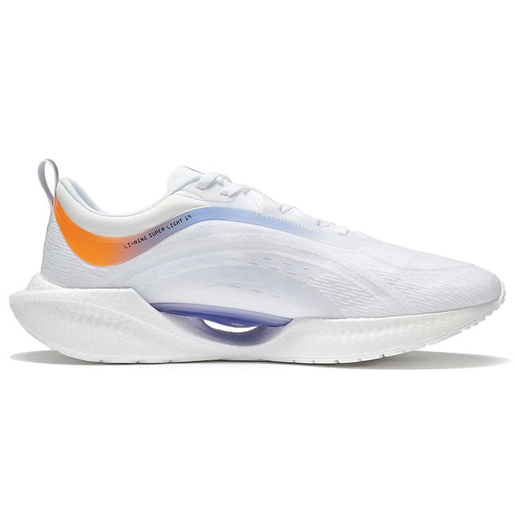 Li Ning Ultra Light 19 Vitamin Reflective Non-Slip Wear-Resistant Low-Top Running Shoes Men Running Shoes White Purple ARBS001-1