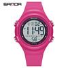 Sanda SD6372 New Electronic Watch Stylish Waterproof Colorful Lights Student Watch Popular Sports Watch