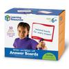 Learning Resources Erasable Answer Boards, Set of 10, LER0647, Authentic