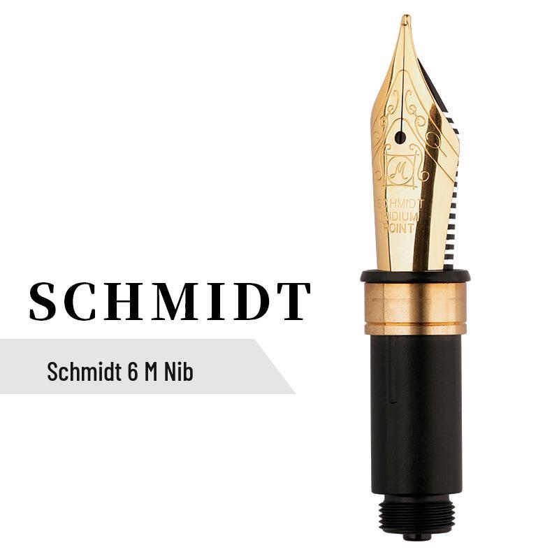 German SCHMIDT Bock Gold-Plated Silver Nib Fountain Pen Set FH241/FH452