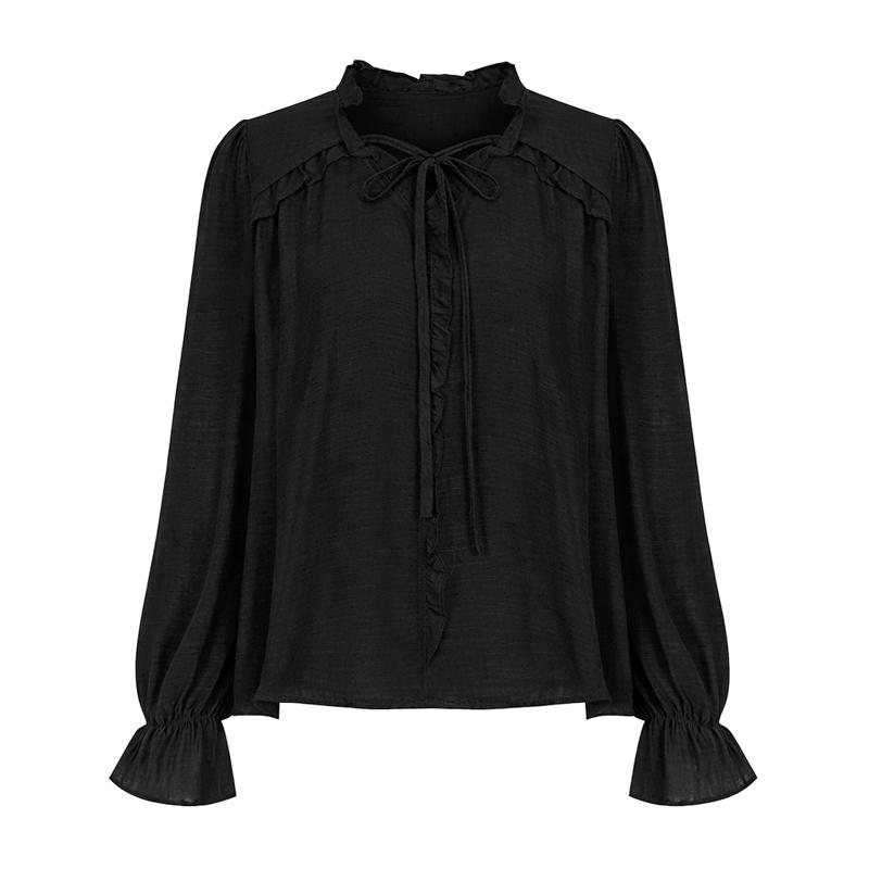 SELLY'S Shirred String Blouse_I6A-Cbl019