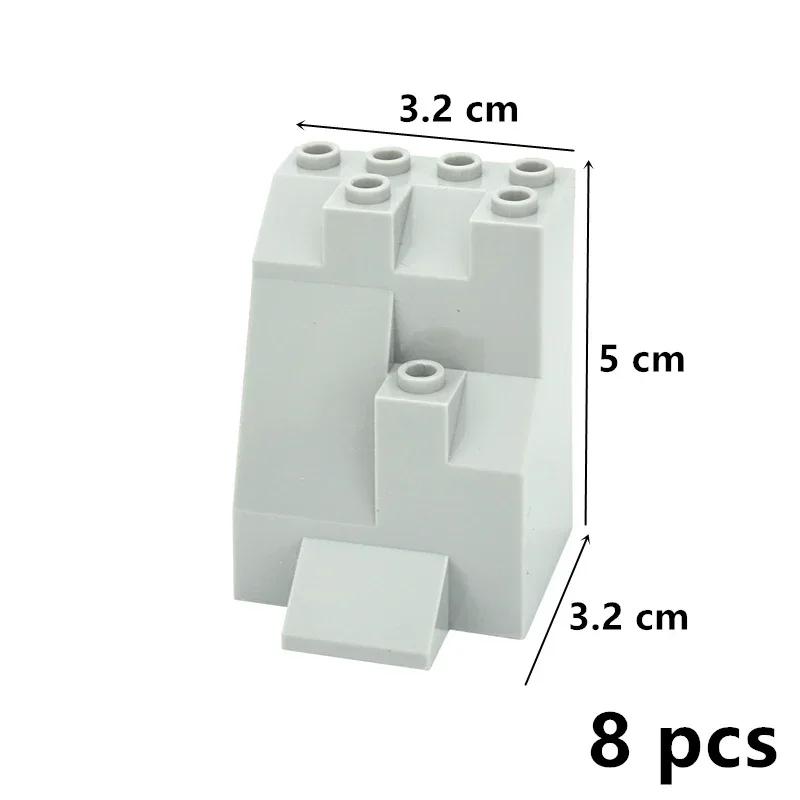 MOC Building Blocks Construction Rock Panel 6082 6083 23996 47847 Rockery Garden Mountains Hill Stone Creative City Bricks Toys