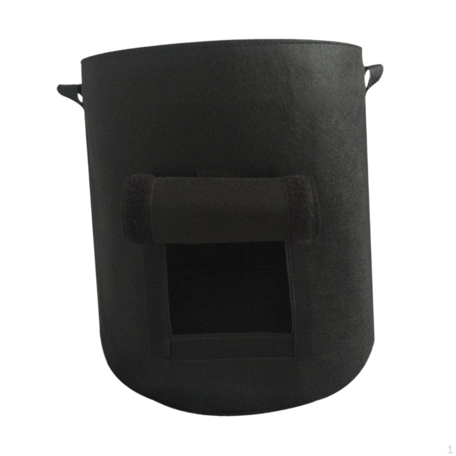 

Картофельный мешок для выращивания растений Садовая посадка Компактные контейнеры для овощей Многоцелевые для цветов чёрный