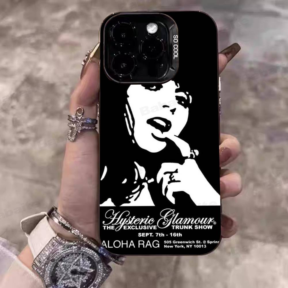 H-Hysteric G-Glamour Girl For IPhone 17 16 15 14 13 12 11 Pro Max Plus Matte Color Back Phone Cover