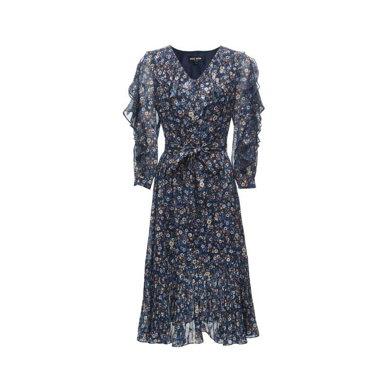 Veromoda 2023 Early Autumn Floral Ruffle Dress