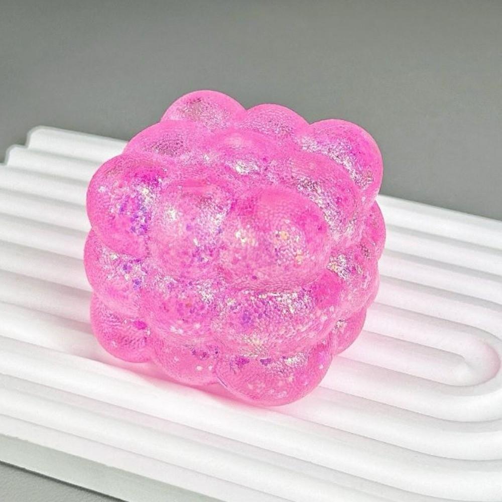 Clear Cube Squeeze Ball Maltose Texture Squishy Toy Novelty Gift Sensory Cube  Daily Venting