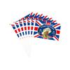 10pcs Queen Elizabeth II Platinums Jubilee Flags On Stick Queen Enthronement Union Jack Hand Held