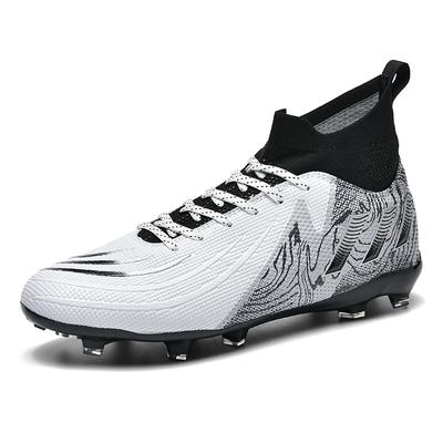New High-top Football Shoes Men's and Women's Wear-resistant and Non-slip Youth Long-nail Broken-nail Sneakers