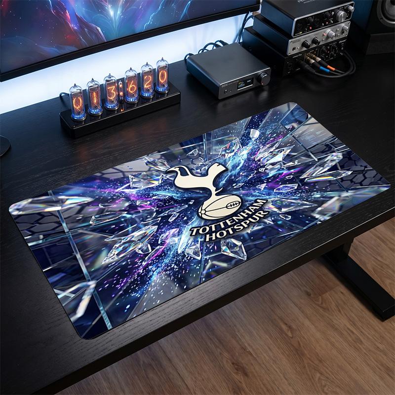 Tappetino per Mouse Grande Stampato Tottenham Hotspur, Tappetino Morbido in Gomma Antiscivolo per Scrivania da Gioco per Ufficio Laptop Computer Decorazione