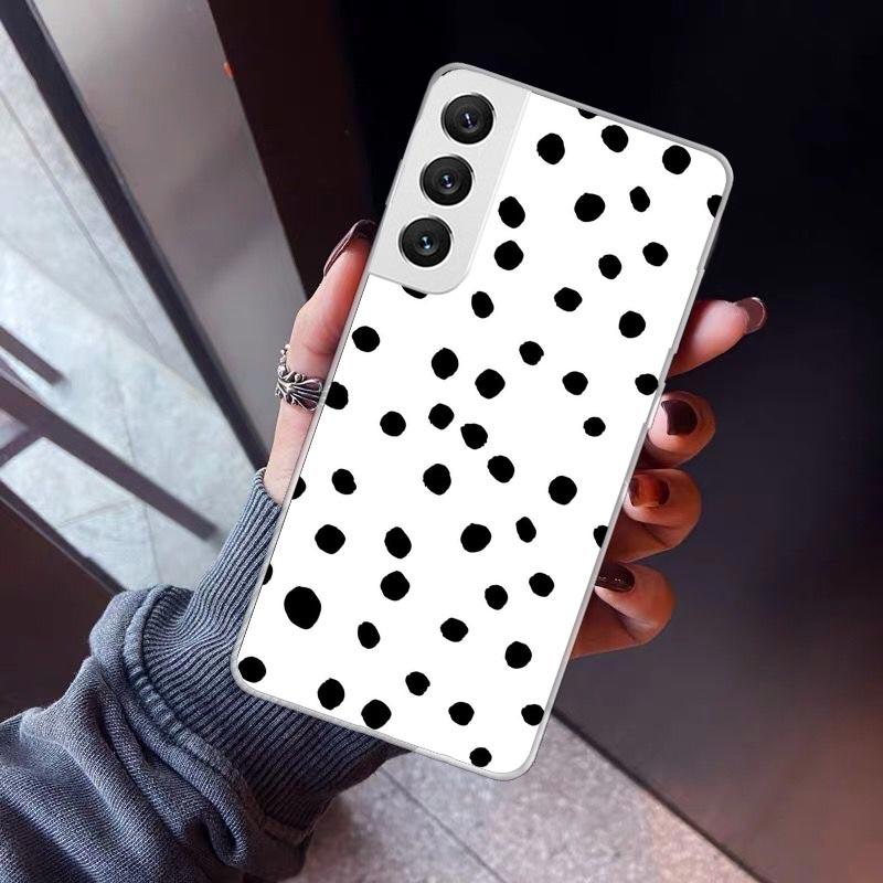 Polka Dots Art Phone Case For Samsung Galaxy S26 S25 Edge S24 S23 Ultra S22 Plus S21 S20 FE Soft TPU Back Cover Funda Galaxy S25