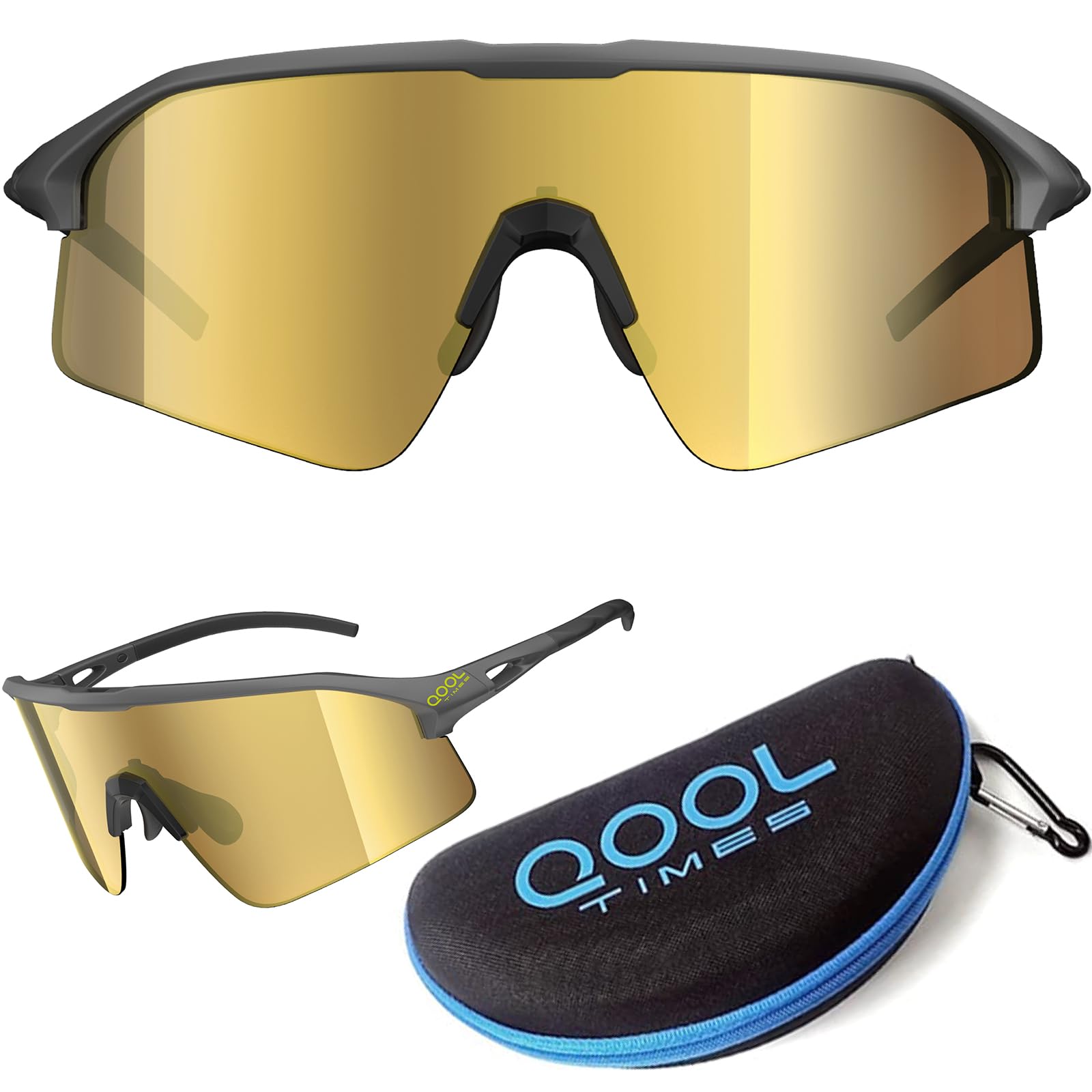 

out your qool Polarized Cycling Sunglasses Unisex Volleyball Running Golf Baseball Fishing Outdoor Sports [Living time]