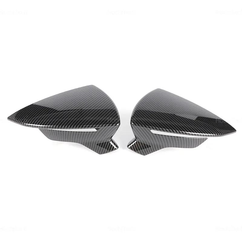 For Seat Leon Lion 5F III ST FR Cupra, Ibiza 6F V KJ1 , Arona KJ7 Carbon Fiber Look Mirror Cover Replacement Side Mirror Caps