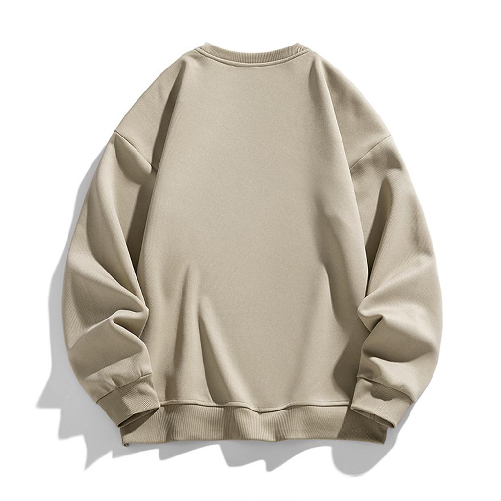 Herre Hettegenser Løs Casual Langermet Rund Hals