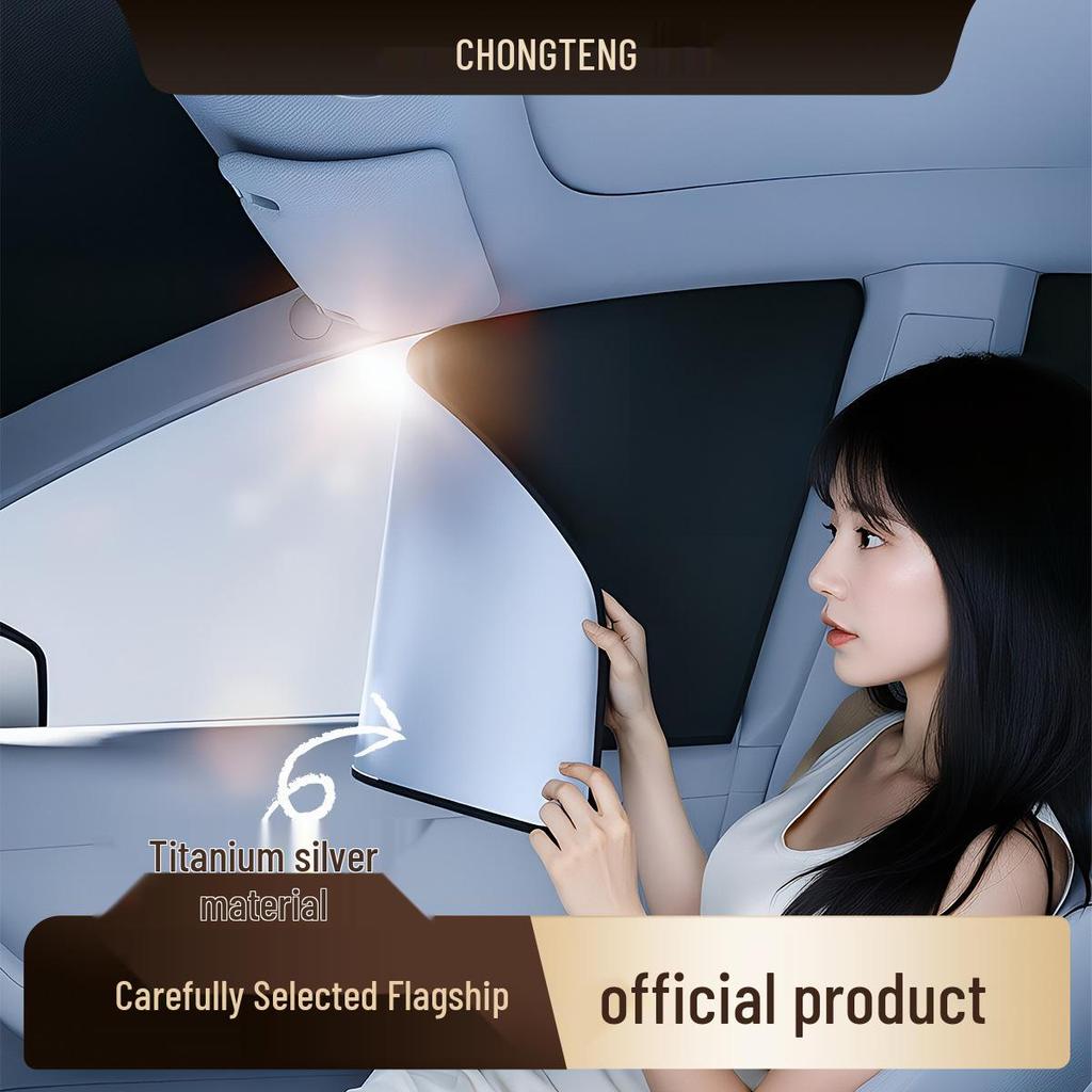 Magnetic Car Sun Shade: Sun Protection, Heat Insulation, Privacy Curtain for Side Windows