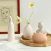 Nordic Ceramic Vase Morden Decorative Flower Bottle Dry Flower Vases for Home Desktop Vase Table Decor Flower Arrangement