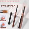 1*Sandalwood UV Gel Polish Nail Art Ombre Painting Pen With Cover Detail Brush Thicken Drawing Brush High Quality Manicure Tool