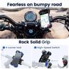 Motorcycle Phone Holder Universal Stand Bicycle Cell Phone Mount for 4.7-7 inch Smartphone Stand Shockproof Cellphone Bracket