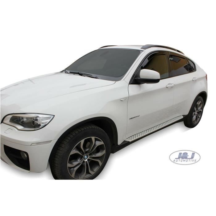 Déflecteurs d'air - J&amp;J AUTOMOTIVE - BMW X6 - Fumé - Acrylique renforcé - Installation facile