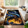 Mystic Dragon In Storm Non-Slip Home Carpet Design for Office Decor Living Room Bedroom Gift