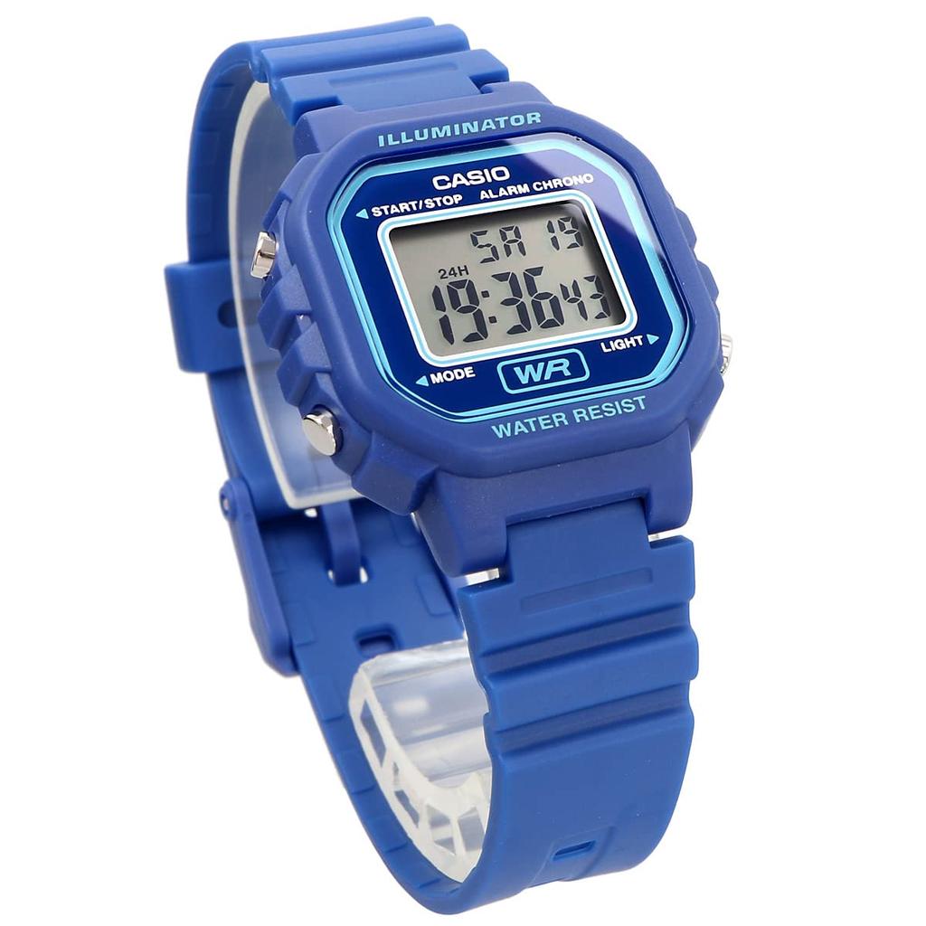 CASIO Digital Watch Cheap Casio LA-20WH-2A for Women, Girls, and Kids - Blue