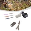 1set Chainsaw Sharpening Attachment Kit Electric Grinding Metal Accessories With Angle Guide For Outdoor Gardening Tools