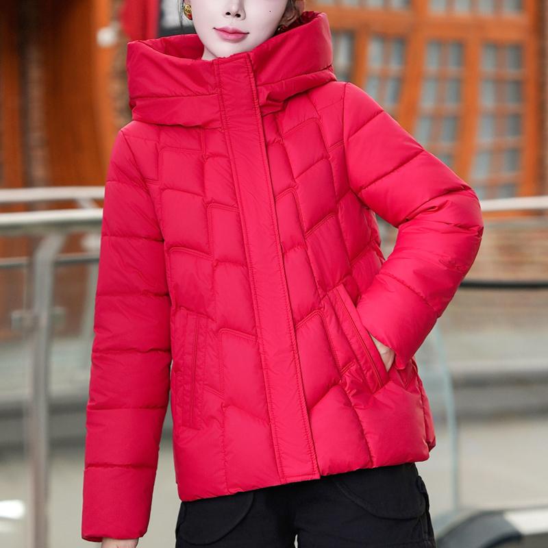 Women's Coats Winter Short Parkas Hooded Loose Thick Warm Women Jackets