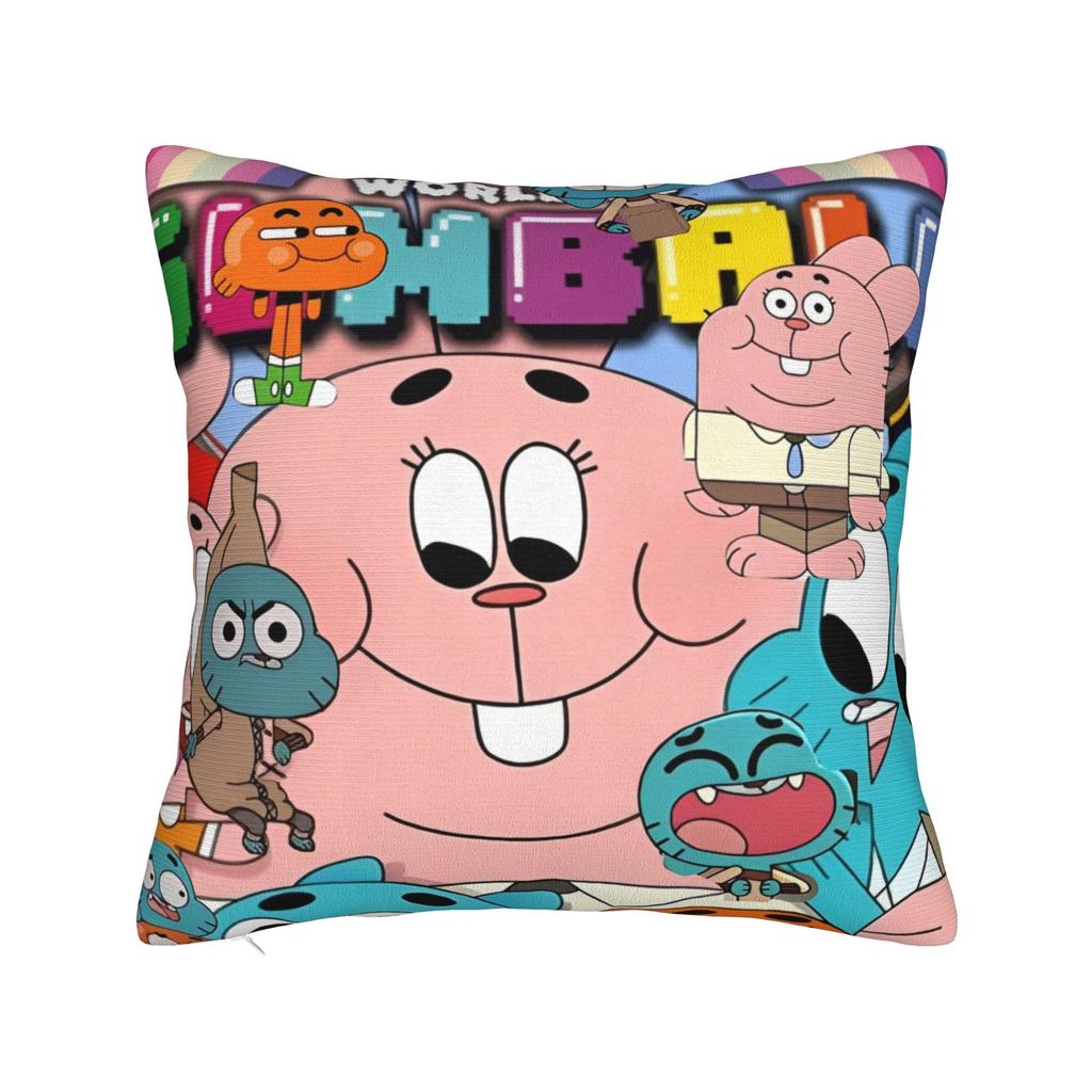 The Amazing World Of Gumballs  Pillowcases Stuff Soft Cushion Cover Gift  Pillow Case Cover Home Multiple Sizes