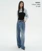 MUSINSA STANDARD WOMAN Women'S Deep Tuck Extra Wide Denim Pants [Light Indigo]