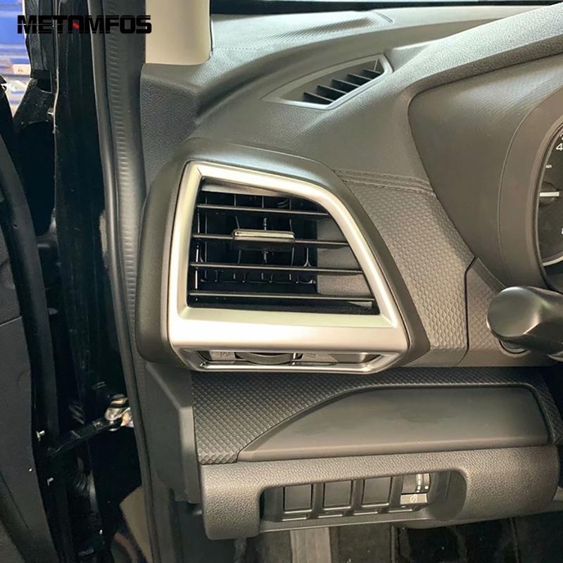 For Subaru Forester SK Carbon Fiber Side Front Air Vent Outlet Cover Trim Bezel Accessories Car Styling