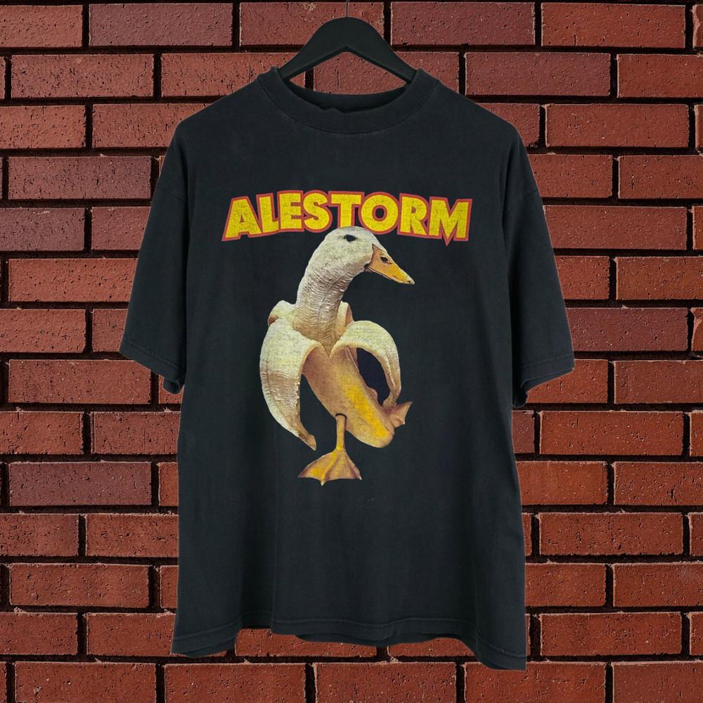 

Коллекция Alestorm Утка Банан Забавная Группа Подарок Для Фанатов S по 5XL Футболка MD457 Унисекс Футболка XXXXL